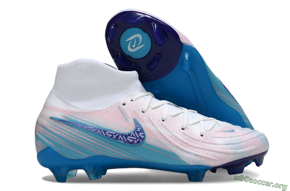Nike Phantom Luna Elite FG Football Boots - Pink/White/Blue 2