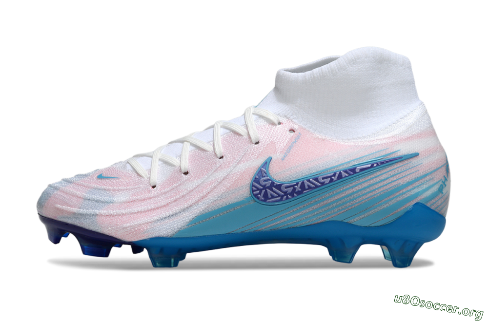Nike Phantom Luna Elite FG Football Boots - Pink/White/Blue 3