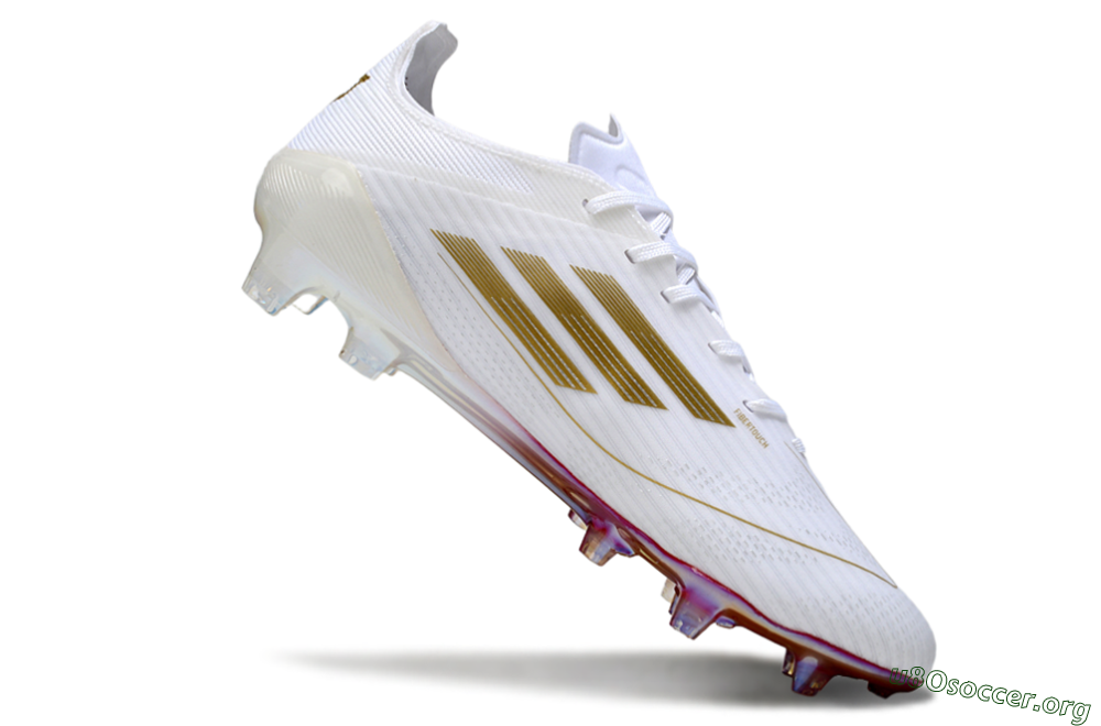 Adidas F50 Pro FG Football Boots - White/Red/Gold 4