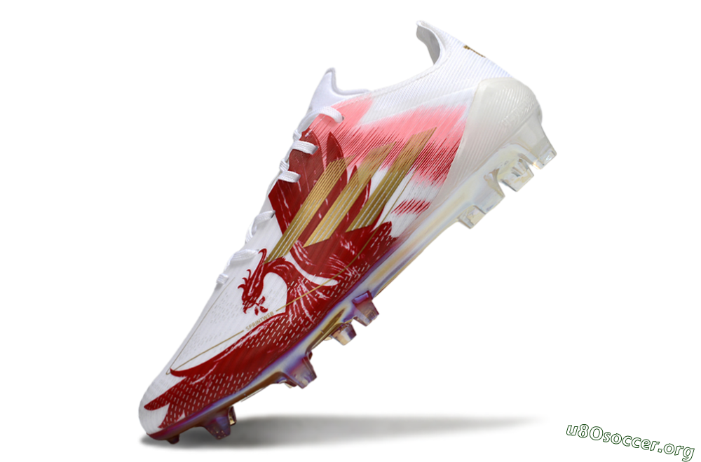 Adidas F50 Pro FG Football Boots - White/Red/Gold 5