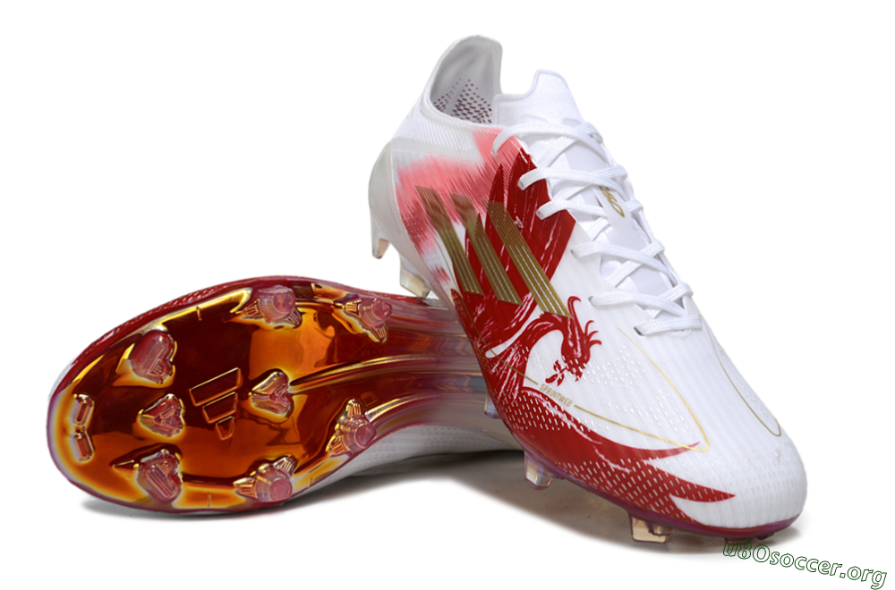 Adidas F50 Pro FG Football Boots - White/Red/Gold 0