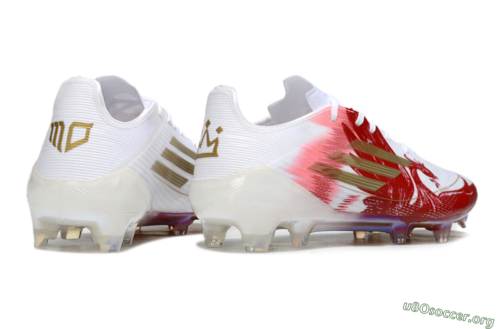 Adidas F50 Pro FG Football Boots - White/Red/Gold 6