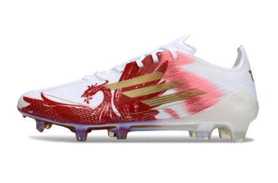 Adidas F50 Pro FG Football Boots - White/Red/Gold