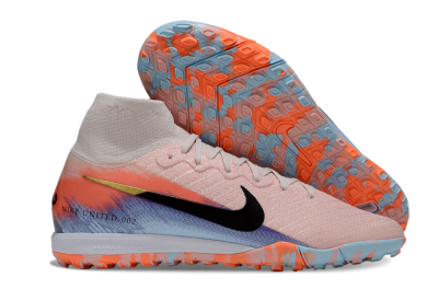 Nike Air Zoom Mercurial Superfly 10 Elite TF Football Shoes - Pink/Red/Blue