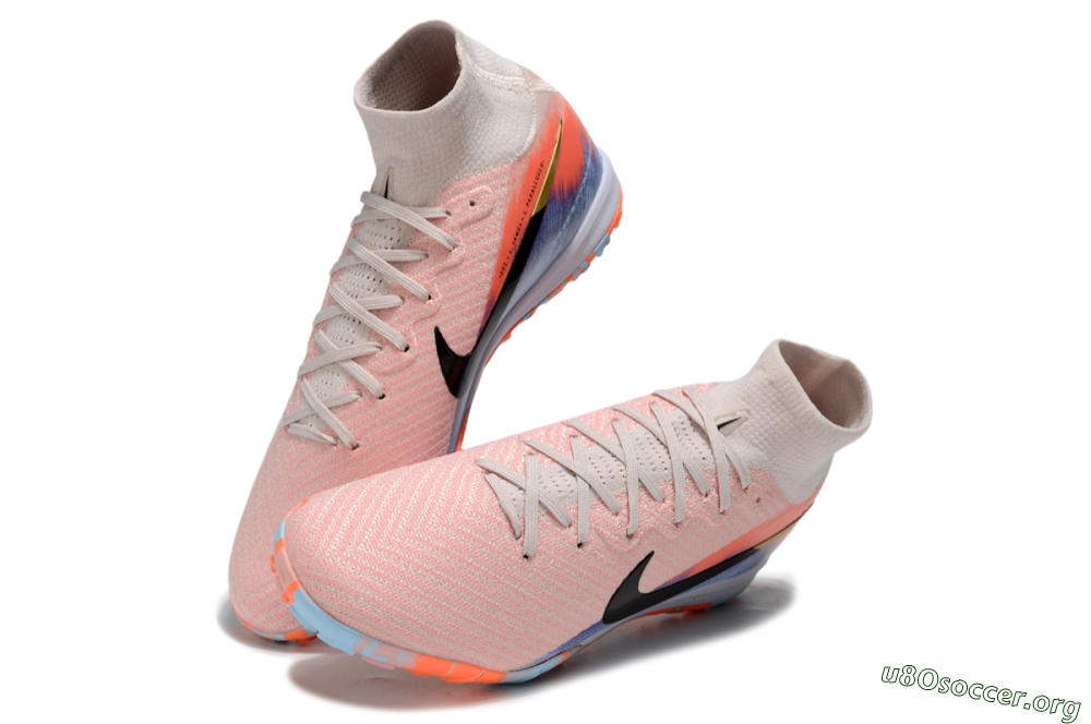 Nike Air Zoom Mercurial Superfly 10 Elite TF Football Shoes - Pink/Red/Blue 0