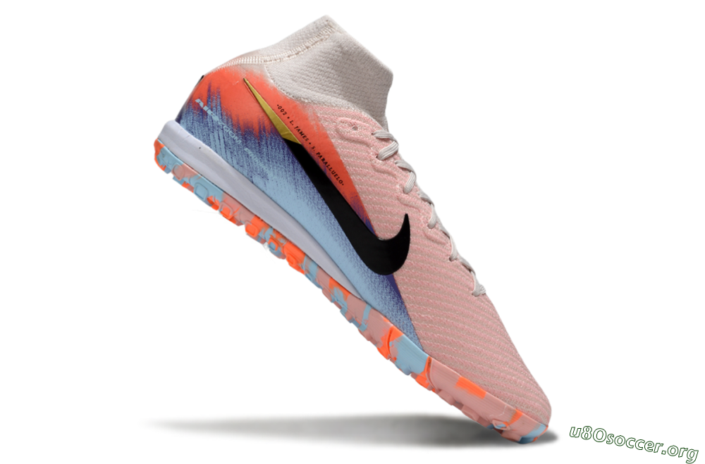 Nike Air Zoom Mercurial Superfly 10 Elite TF Football Shoes - Pink/Red/Blue 4