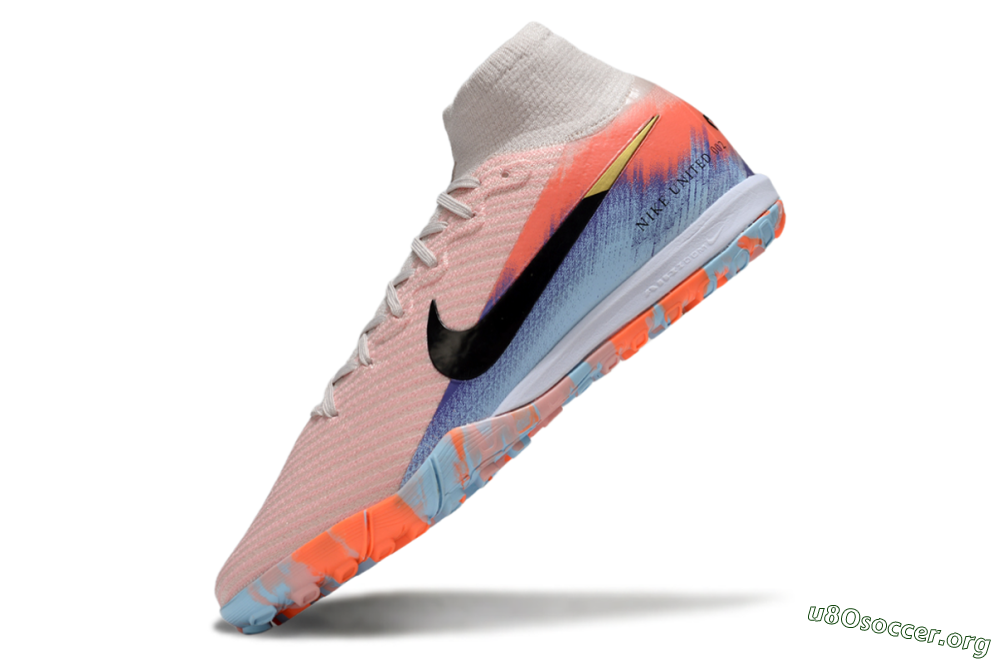 Nike Air Zoom Mercurial Superfly 10 Elite TF Football Shoes - Pink/Red/Blue 5