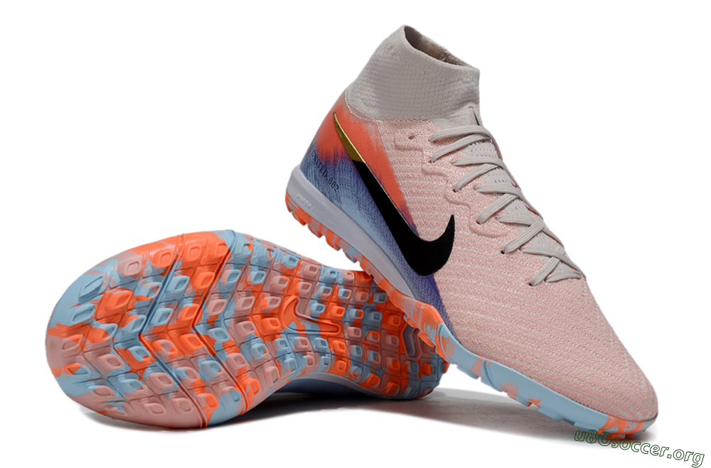 Nike Air Zoom Mercurial Superfly 10 Elite TF Football Shoes - Pink/Red/Blue 1