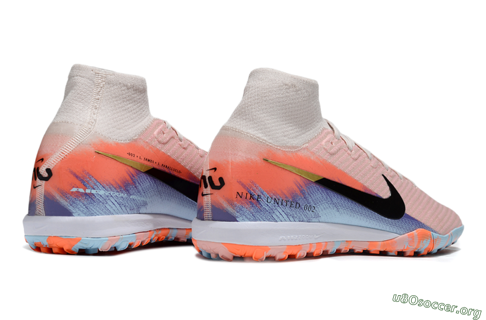 Nike Air Zoom Mercurial Superfly 10 Elite TF Football Shoes - Pink/Red/Blue 6