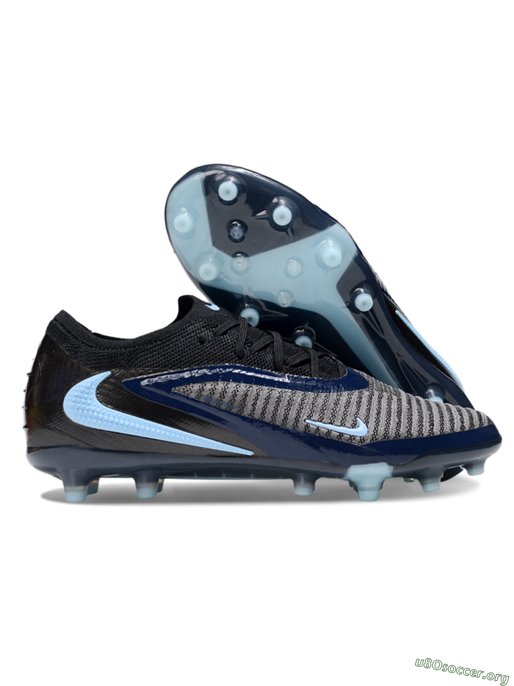 Nike Phantom 6 Low Elite AG Football Boots - Grey/Black/Jade 2