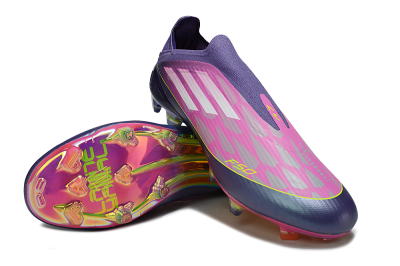 Adidas F50 Elite Laceless FG Football Boots - Pink/Purple/Yellow