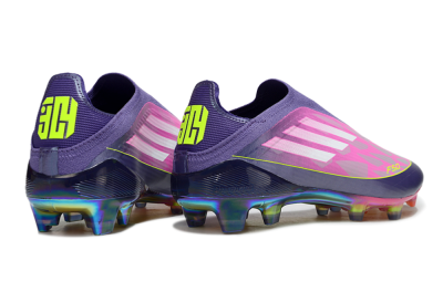 Adidas F50 Elite Laceless FG Football Boots - Pink/Purple/Yellow