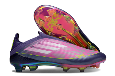 Adidas F50 Elite Laceless FG Football Boots - Pink/Purple/Yellow