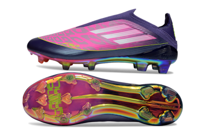 Adidas F50 Elite Laceless FG Football Boots - Pink/Purple/Yellow