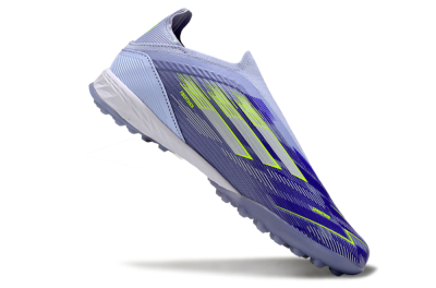 Adidas F50 Elite Laceless TF Football Shoes - Blue/Yellow/Silver