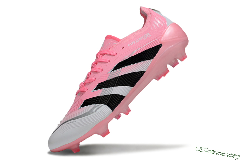 Adidas Predator 25 Elite FG Football Boots - Pink/White/Black 5