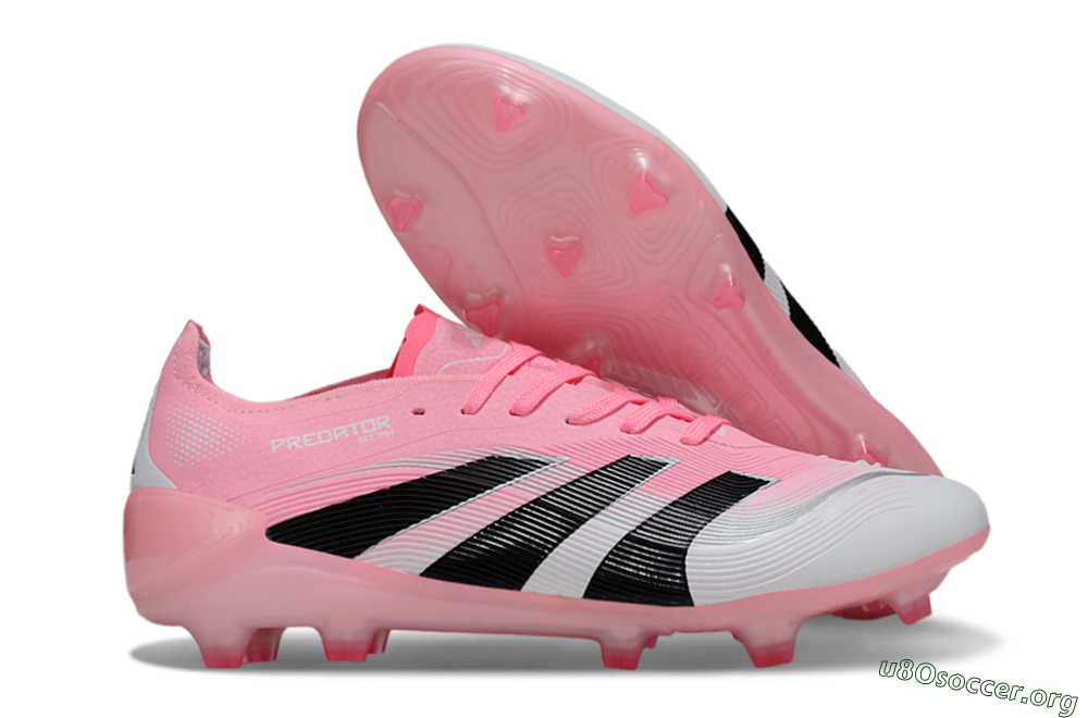 Adidas Predator 25 Elite FG Football Boots - Pink/White/Black 2