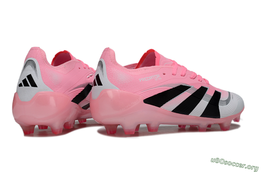 Adidas Predator 25 Elite FG Football Boots - Pink/White/Black 6
