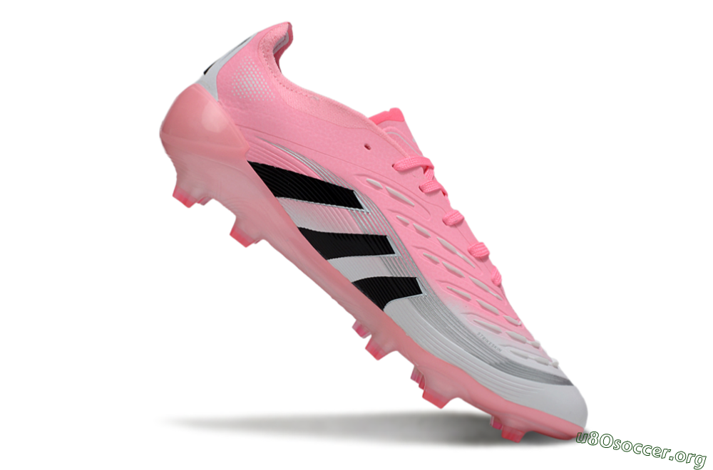 Adidas Predator 25 Elite FG Football Boots - Pink/White/Black 4