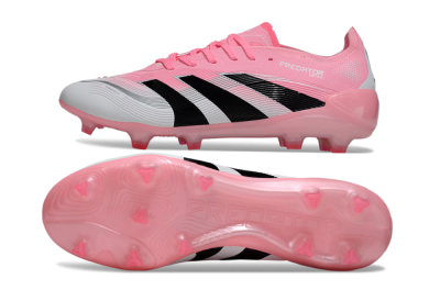 Adidas Predator 25 Elite FG Football Boots - Pink/White/Black