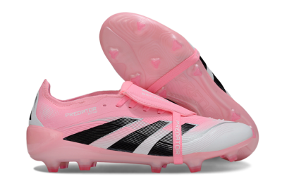 Adidas Predator 25 Foldover Tongue FG Football Boots - Pink/White/Black