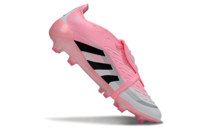 Adidas Predator 25 Foldover Tongue FG Football Boots - Pink/White/Black