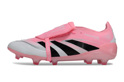 Adidas Predator 25 Foldover Tongue FG Football Boots - Pink/White/Black