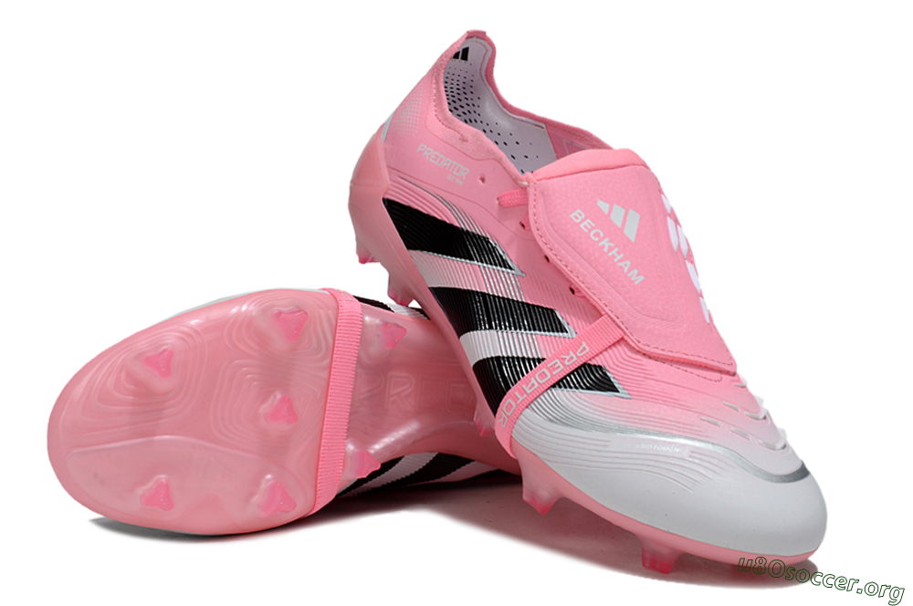 Adidas Predator 25 Foldover Tongue FG Football Boots - Pink/White/Black 0