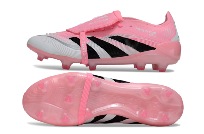 Adidas Predator 25 Foldover Tongue FG Football Boots - Pink/White/Black
