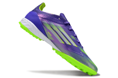 Adidas F50 Pro TF Football Shoes - Purple/Yellow/Silver