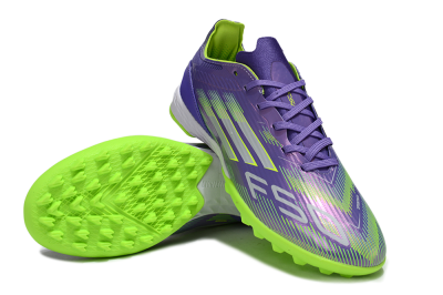 Adidas F50 Pro TF Football Shoes - Purple/Yellow/Silver