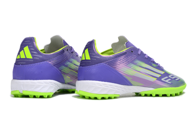 Adidas F50 Pro TF Football Shoes - Purple/Yellow/Silver