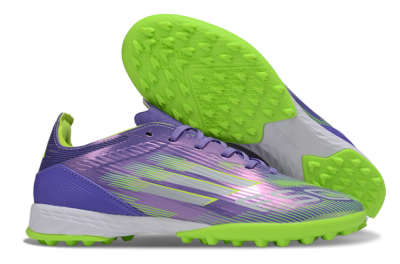 Adidas F50 Pro TF Football Shoes - Purple/Yellow/Silver