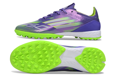 Adidas F50 Pro TF Football Shoes - Purple/Yellow/Silver
