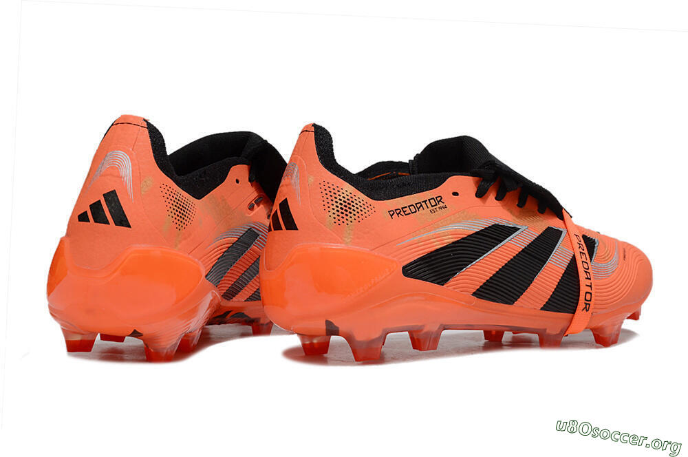 Adidas Predator 25 Foldover Tongue FG Football Boots - Red/Black/White 6