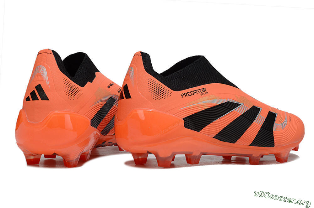Adidas Predator 25 Elite Laceless FG Football Boots - Red/Black/White 6