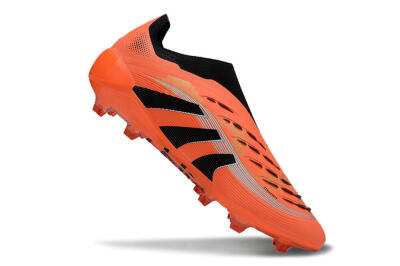 Adidas Predator 25 Elite Laceless FG Football Boots - Red/Black/White
