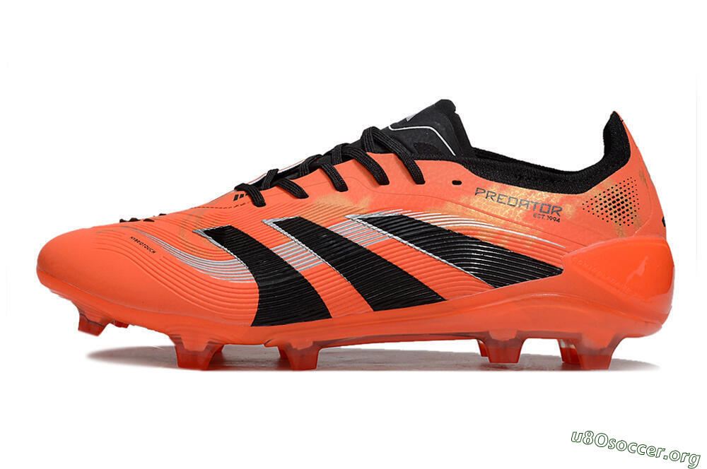 Adidas Predator 25 Elite FG Football Boots - Red/Black/White 3