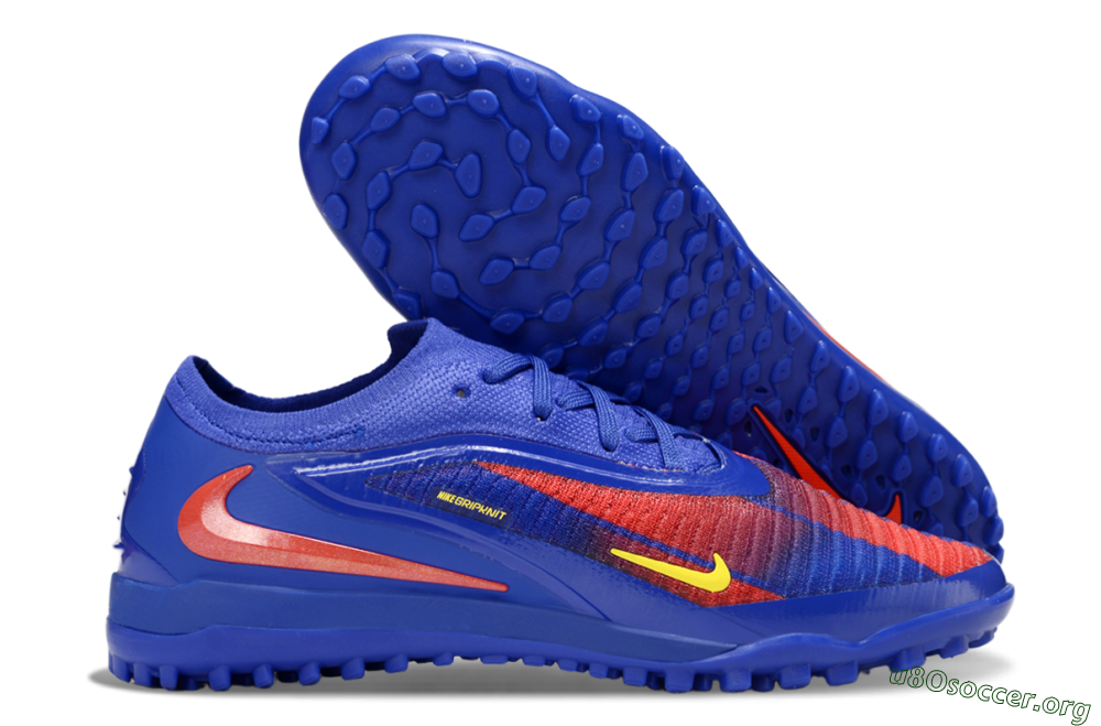 Nike Phantom 6 Low Elite TF Football Shoes - Blue/Red/Yellow 2