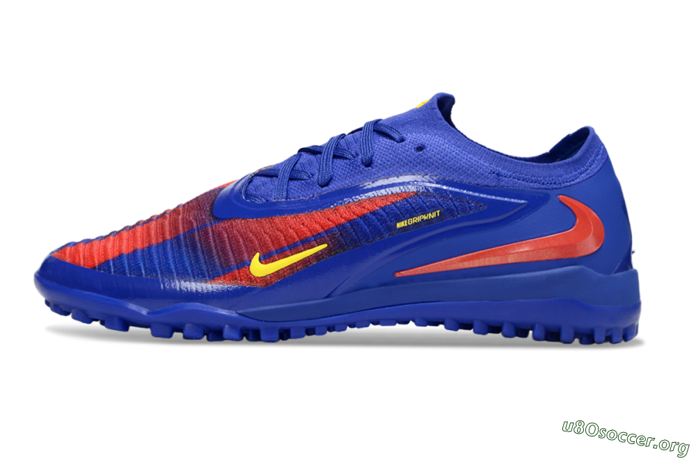 Nike Phantom 6 Low Elite TF Football Shoes - Blue/Red/Yellow 3