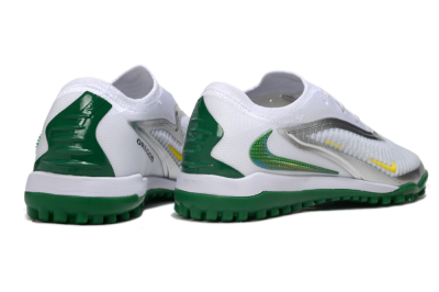 Nike Phantom 6 Low Elite TF Football Shoes - White/Silver/Yellow