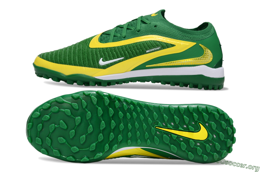 Nike Phantom 6 Low Elite TF Football Shoes - Green/Yellow/White 1