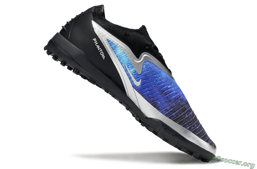 Nike Phantom 6 Low Elite TF Football Shoes - Blue/Silver/Black 4