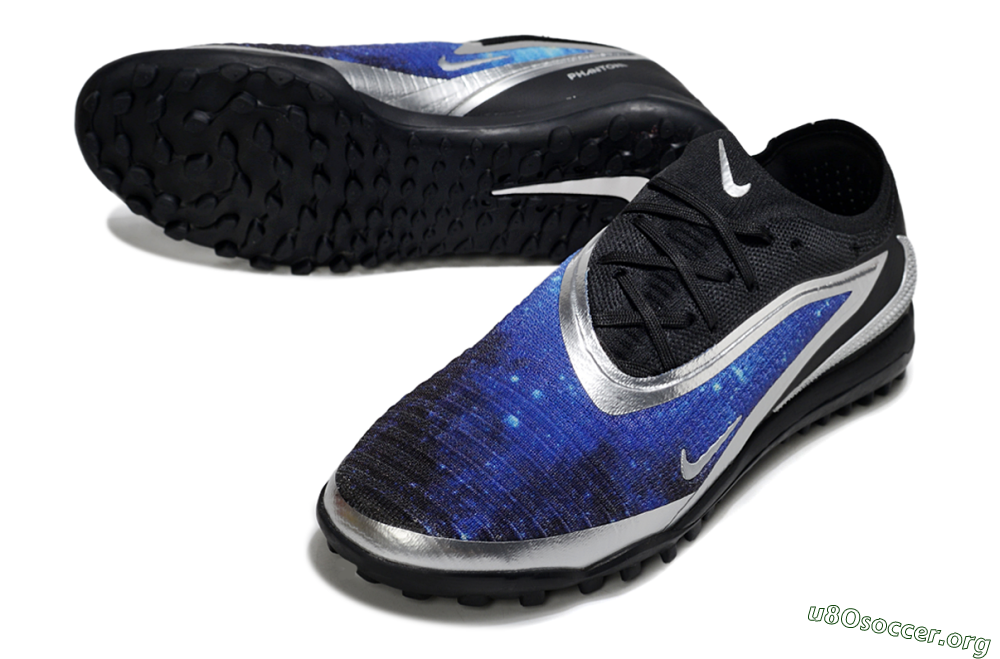 Nike Phantom 6 Low Elite TF Football Shoes - Blue/Silver/Black 0