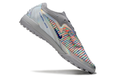 Nike Phantom 6 Low Elite TF Football Shoes - Grey/Silver/Yellow