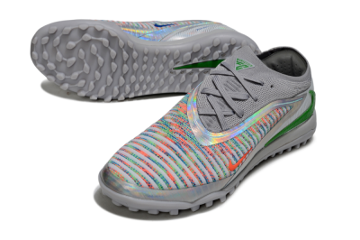 Nike Phantom 6 Low Elite TF Football Shoes - Grey/Silver/Yellow