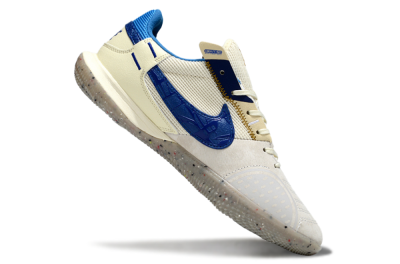 Nike Street Gato IC Football Shoes - Grey/Beige/Blue