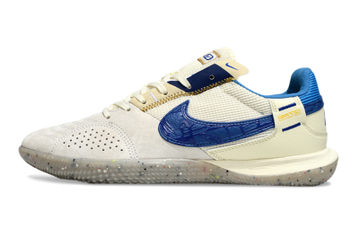 Nike Street Gato IC Football Shoes - Grey/Beige/Blue