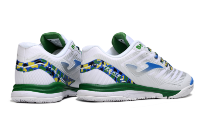 Joma Top Flex IC Football Shoes - White/Silver/Blue