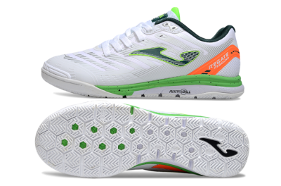 Joma Top Flex IC Football Shoes - White/Yellow/Red